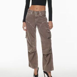 Agolde Nera Cargo Pant in Feather Size 28